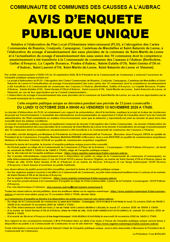 enquête publique